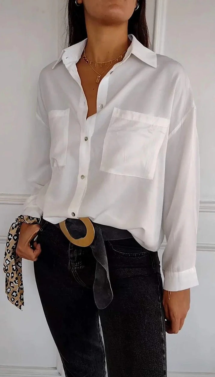 Chemise classique boutonnée Berg-Feldt pour femmes