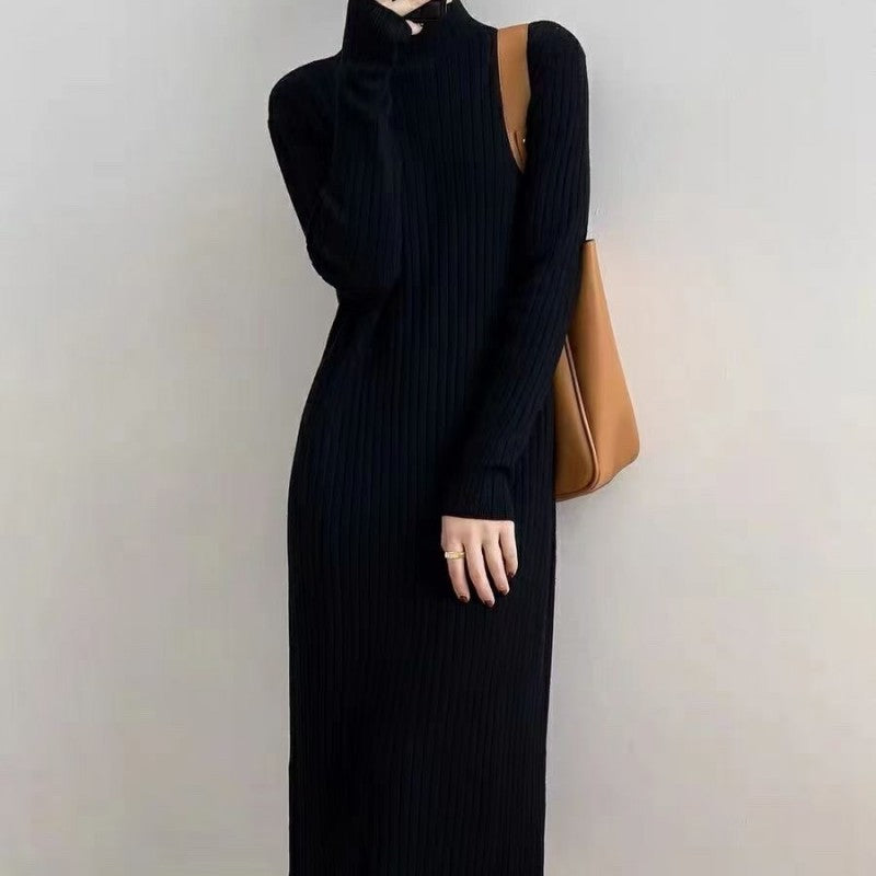 Robe pull col montant et texture côtelée Berg-Feldt pour femme