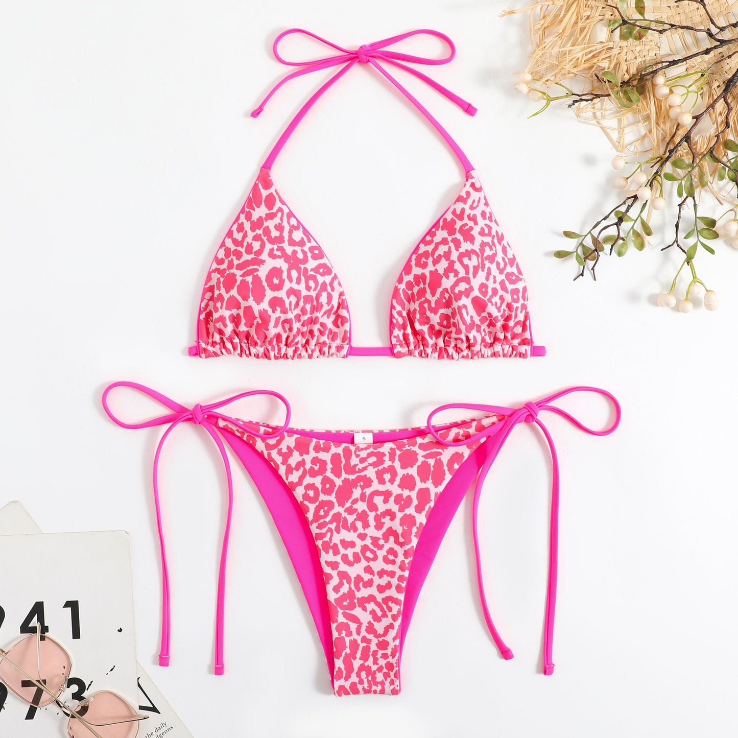 Ensemble de bikini triangle à nouer pour femme par berg-feldt