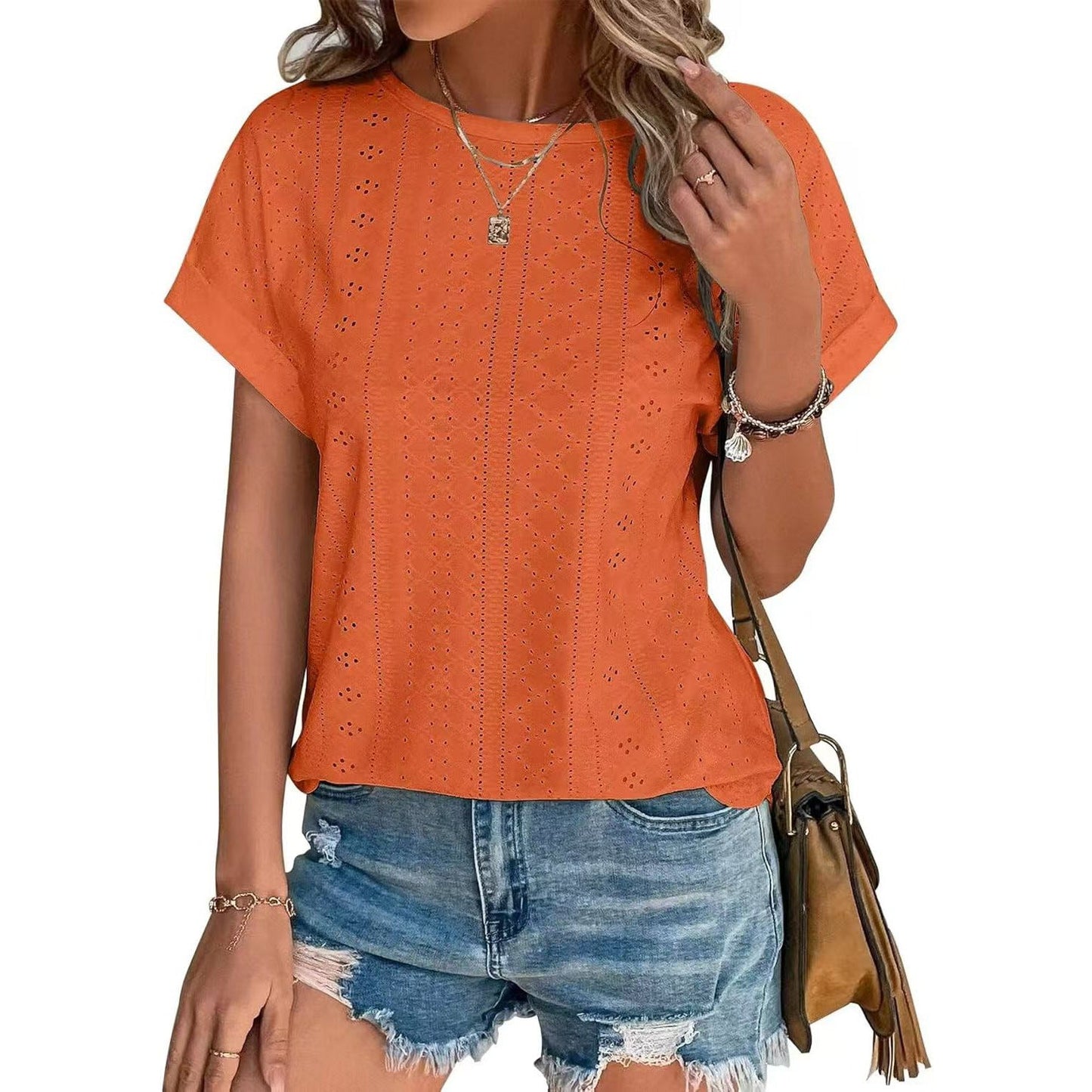 Fudus Basics: Rundhals Kurzarm T-Shirt Locker geschnitten