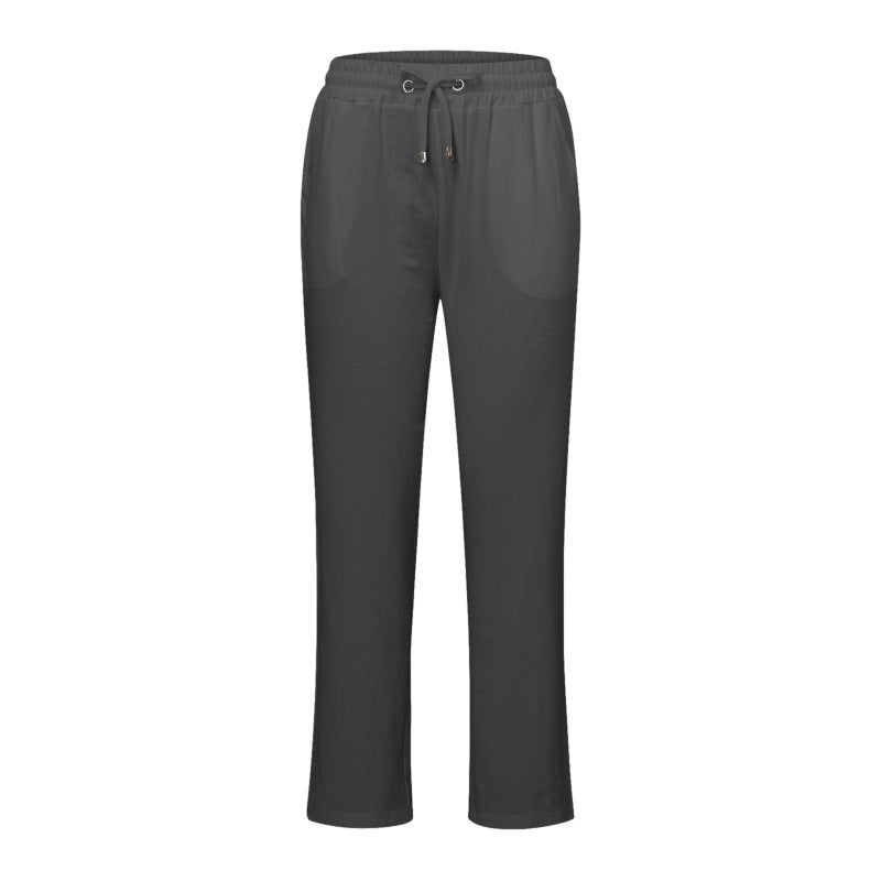 Pantalon de détente confortable berg-feldt pour femme avec cordon de serrage