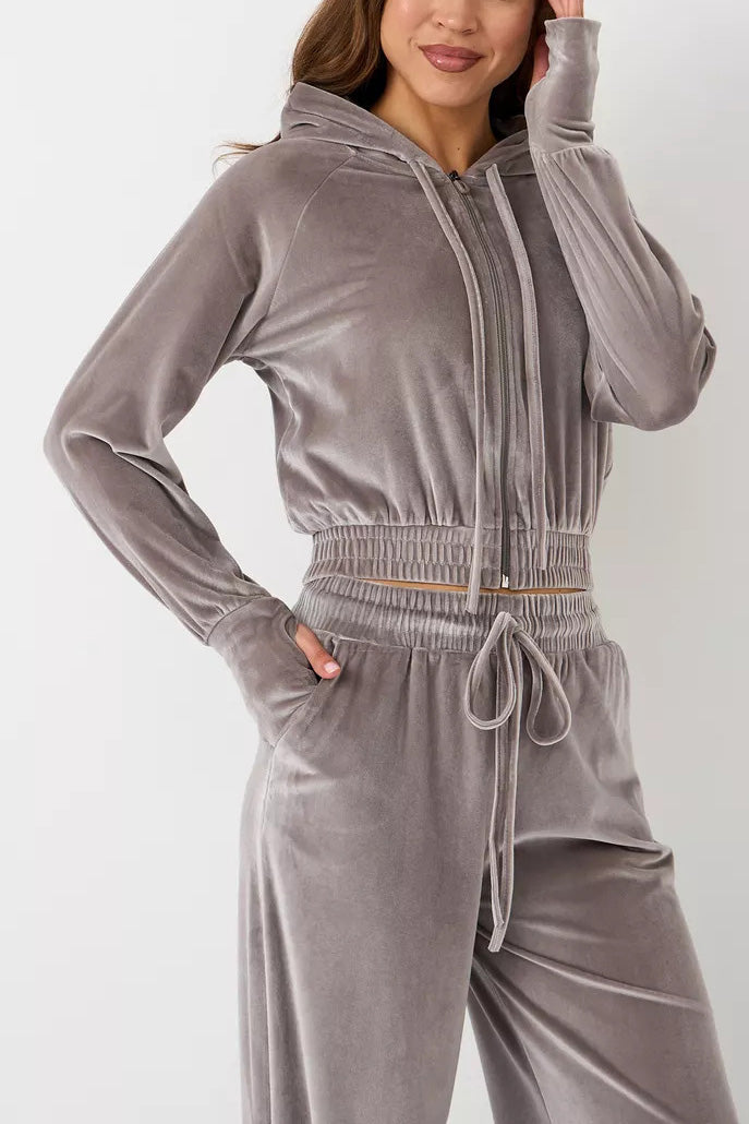 Berg-Feldt | Minimalismus Fleece Kapuzenpullover und Jogginghose Zweiteiler Satz