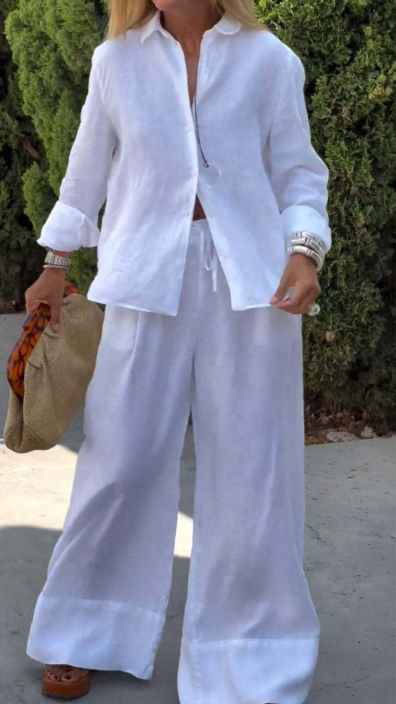 Bequemes, luftiges Damen Loungewear-Set aus weichem, weit geschnittenem Stoff von berg-feldt