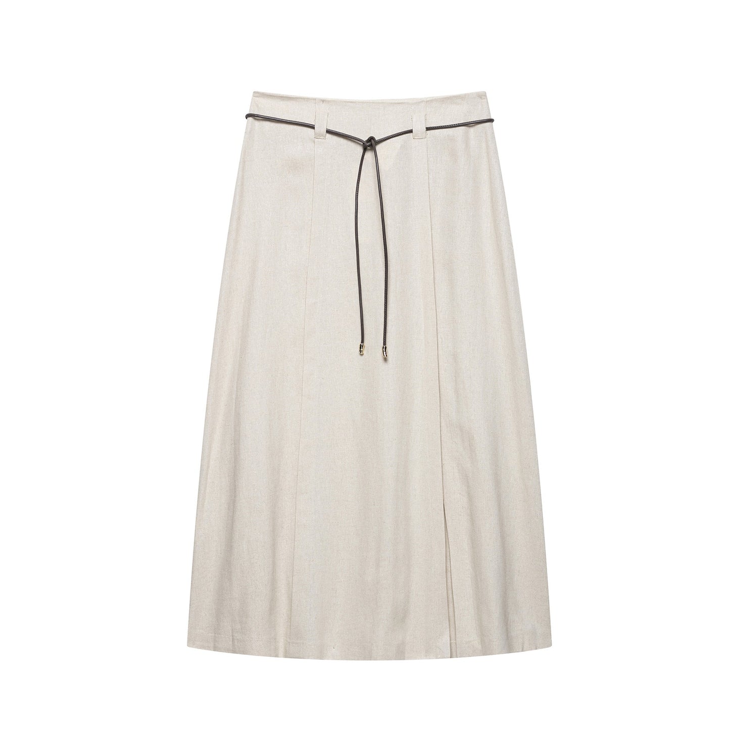 Jupe midi plissée taille haute Berg-Feldt pour femme avec cordon de serrage réglable