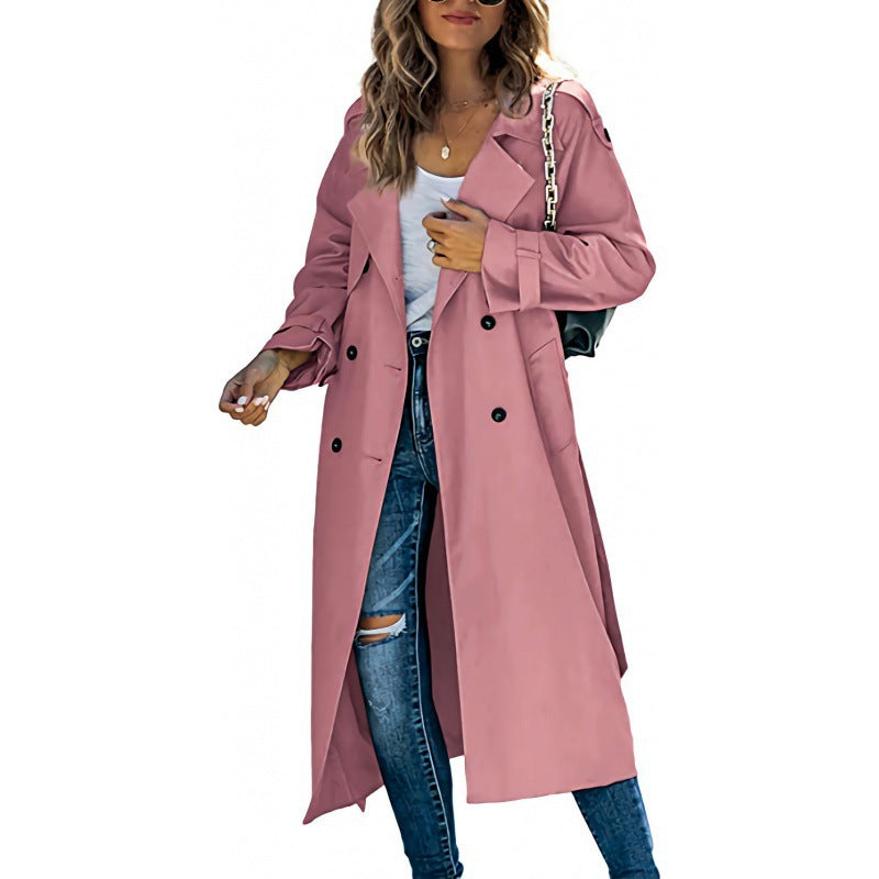 Trench-coat élégant pour femme avec double boutonnage et ceinture Berg-Feldt