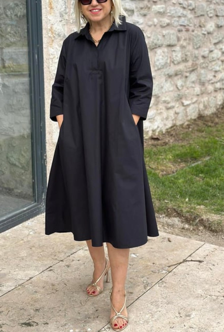 Élégante robe chemise à grandes poches de berg-feldt