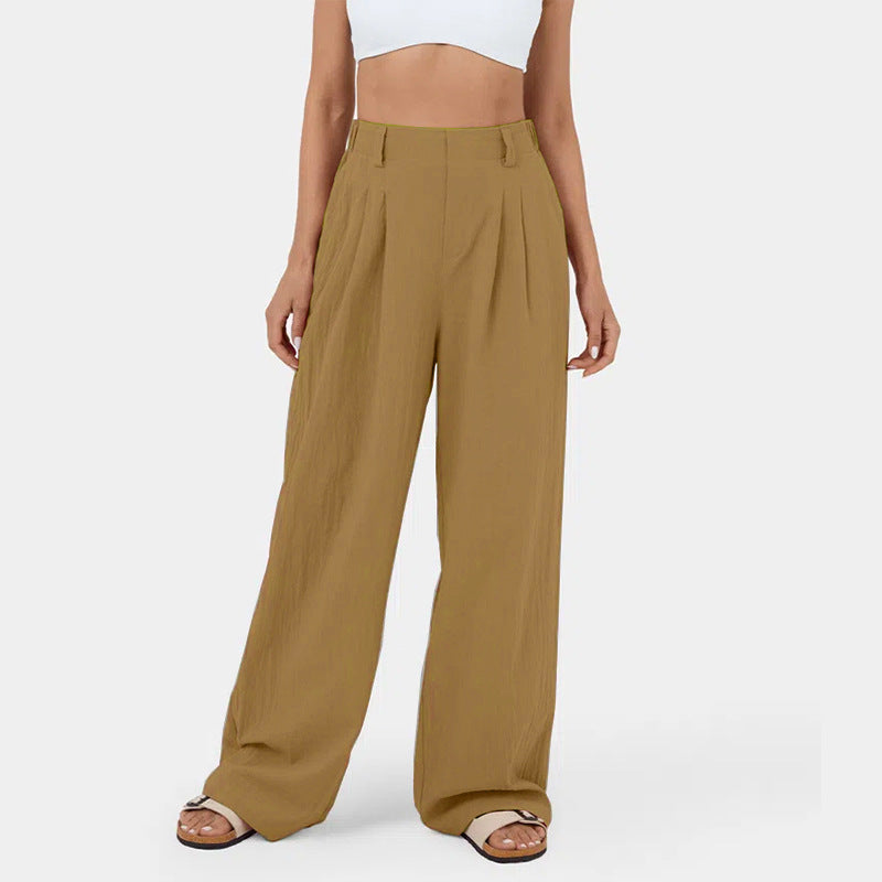 Pantalon chino ample pour femme avec élégants plis et poches latérales Berg-Feldt