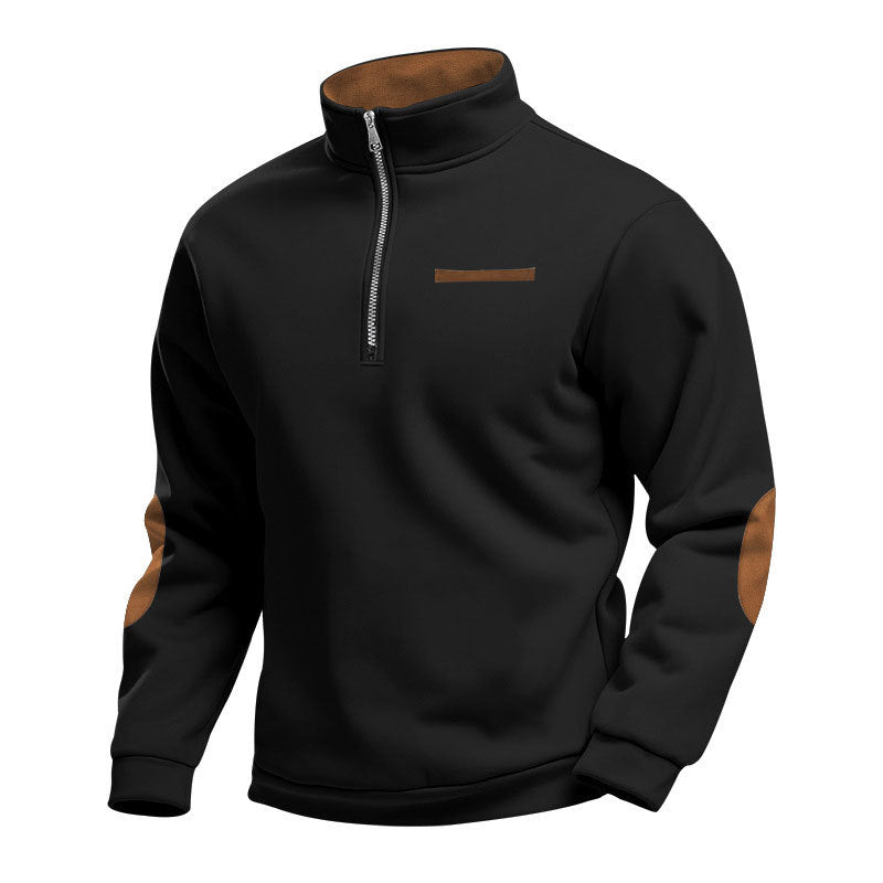 Sweatshirt col montant zippé de qualité supérieure pour homme Berg-Feldt