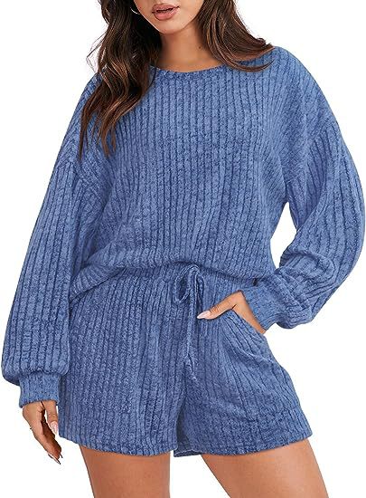 Ensemble lounge confortable en polaire pour femme avec manches larges et taille élastique Berg-Feldt