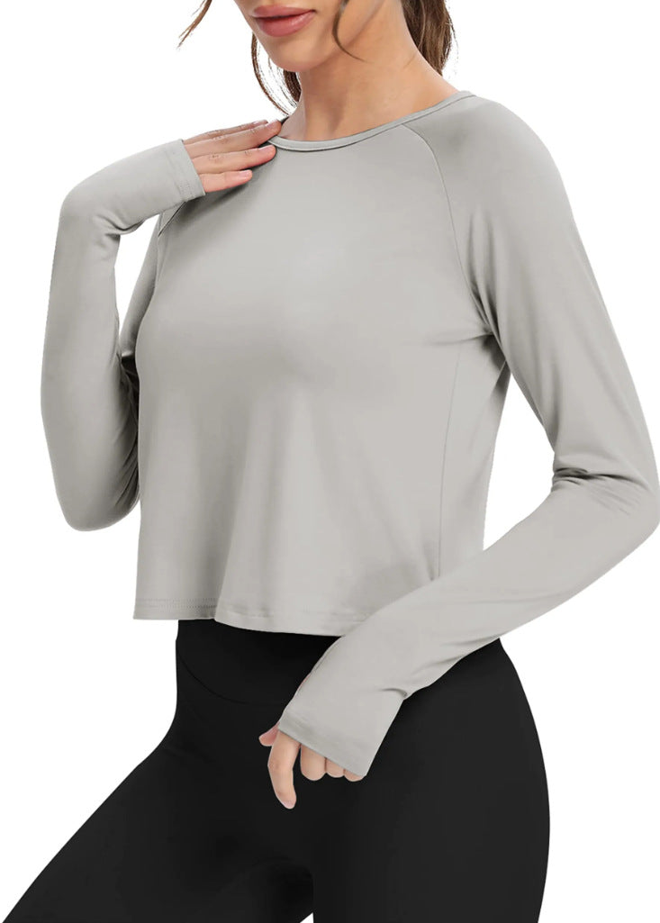 Sportliches Damen-Langarm-Shirt mit Daumenlöchern von berg-feldt