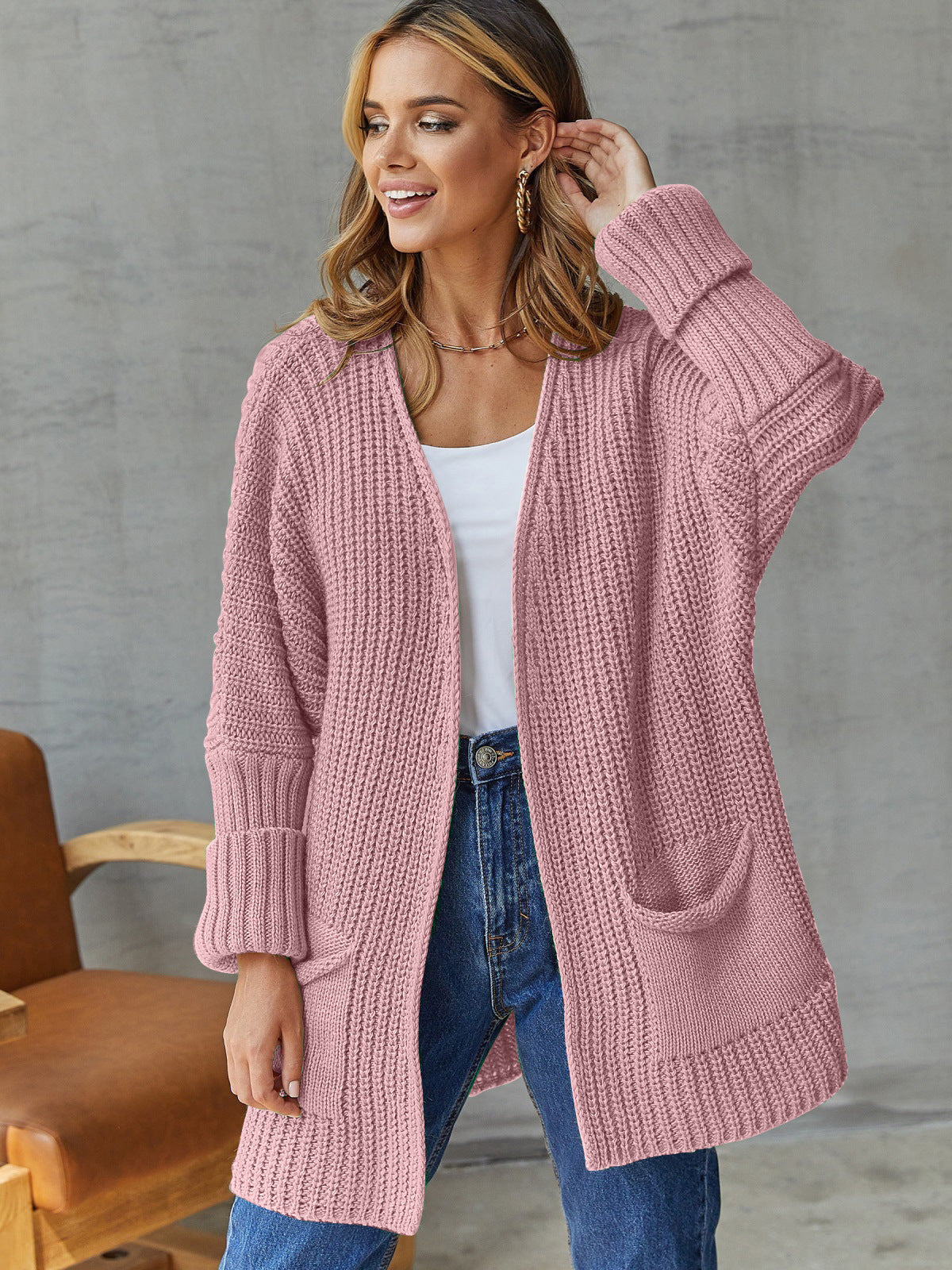 Gilet en maille pour femme avec poches généreuses et design structuré Berg-Feldt