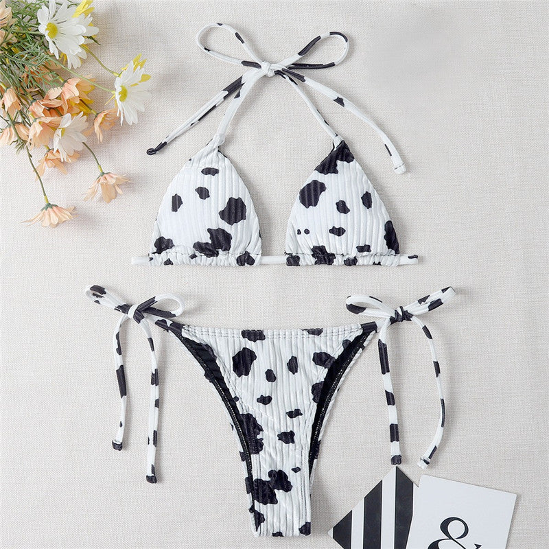Haut de maillot de bain froncé à pois unique pour femme, par berg-feldt