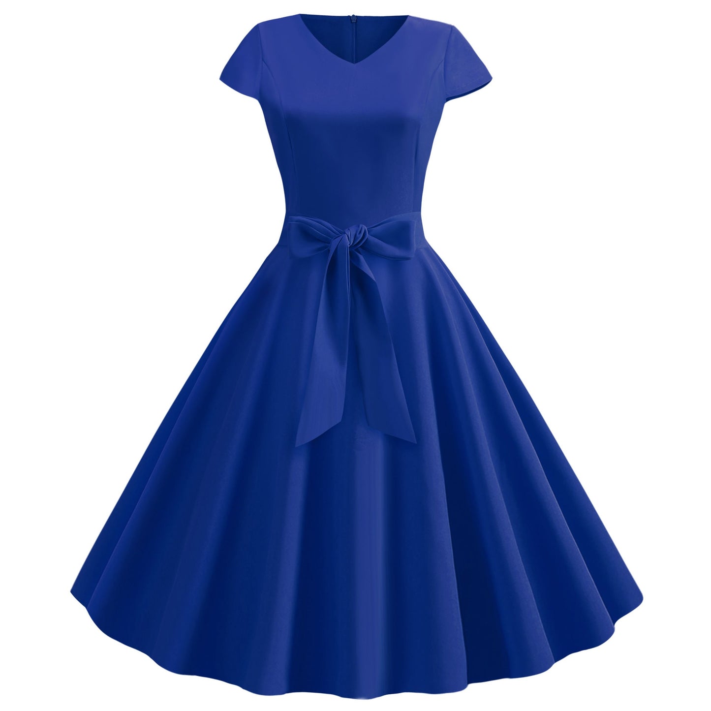 Robe femme Berg-Feldt, coupe vintage, ajustée, avec nœud