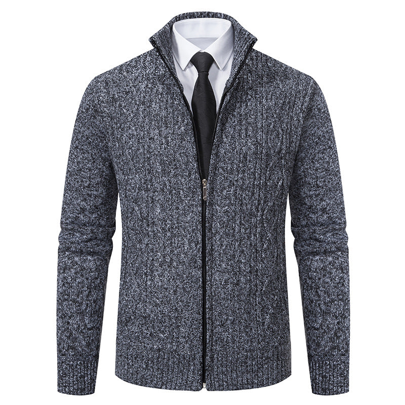 Cardigan homme col montant zippé Berg-Feldt