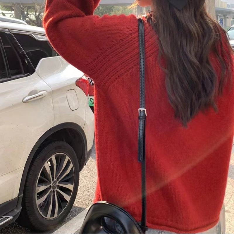 Pull en maille confortable pour femme avec coupe décontractée et manches aérées Berg-Feldt