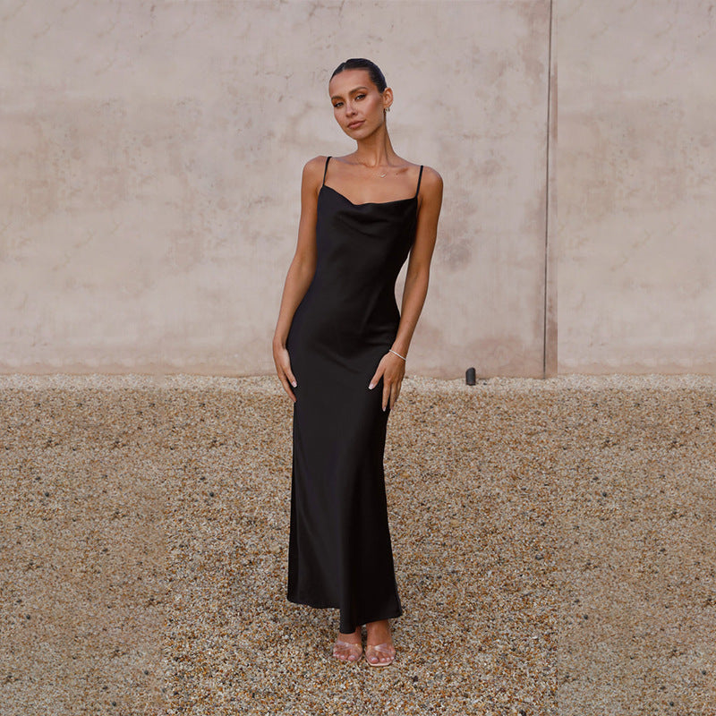 Damen Seidenmaxikleid mit elegantem Schnitt und schmeichelndem Design Berg-Feldt