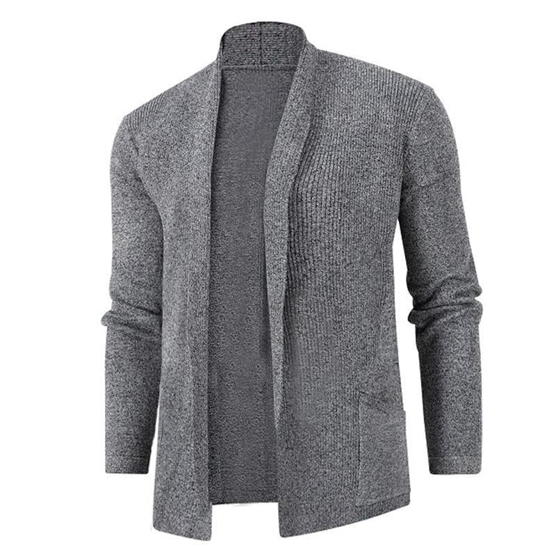 Damen Strickjacke mit modernem Schalkragen und seitlichen Taschen Berg-Feldt