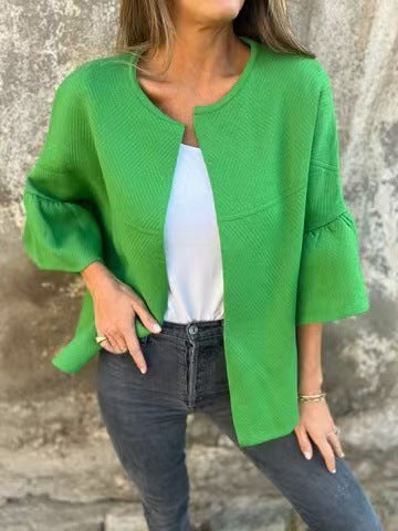 Veste femme tendance à manches larges et design texturé de berg-feldt