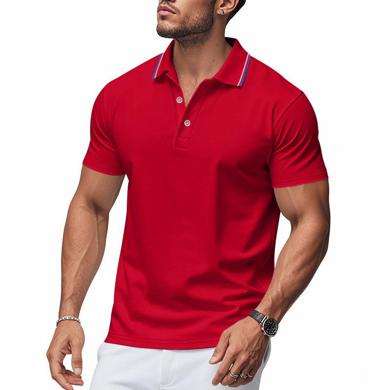 Polo pour homme avec col moderne et technologie de gestion de l'humidité Berg-Feldt