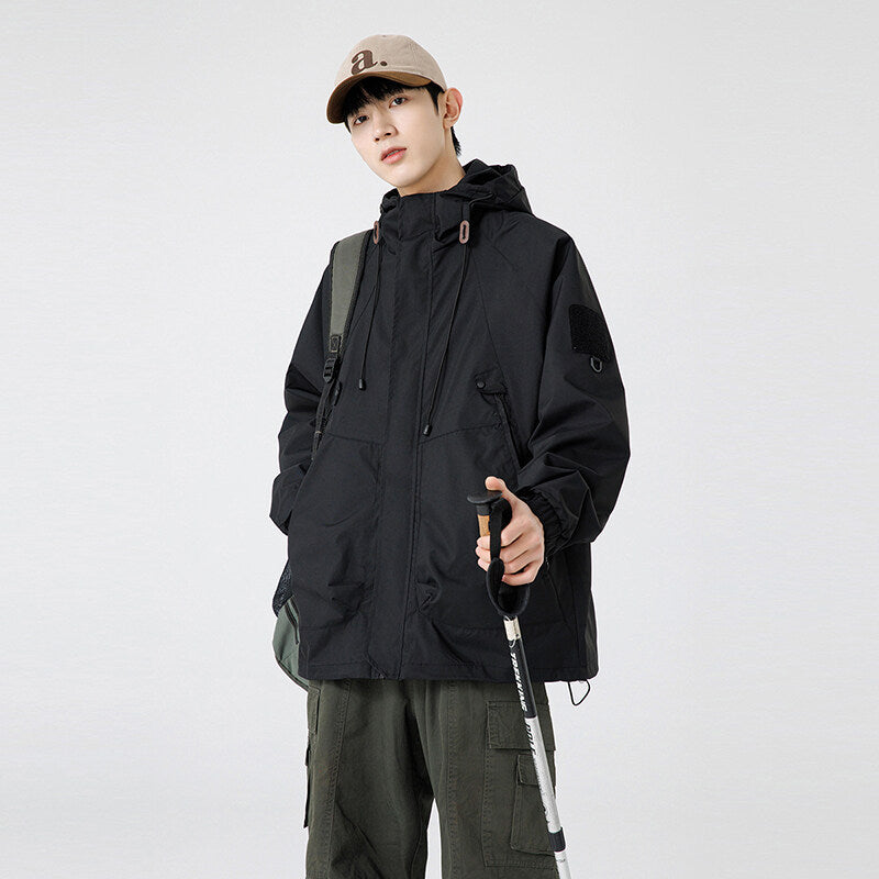 Coupe-vent pour homme avec capuche réglable et poches pratiques Berg-Feldt