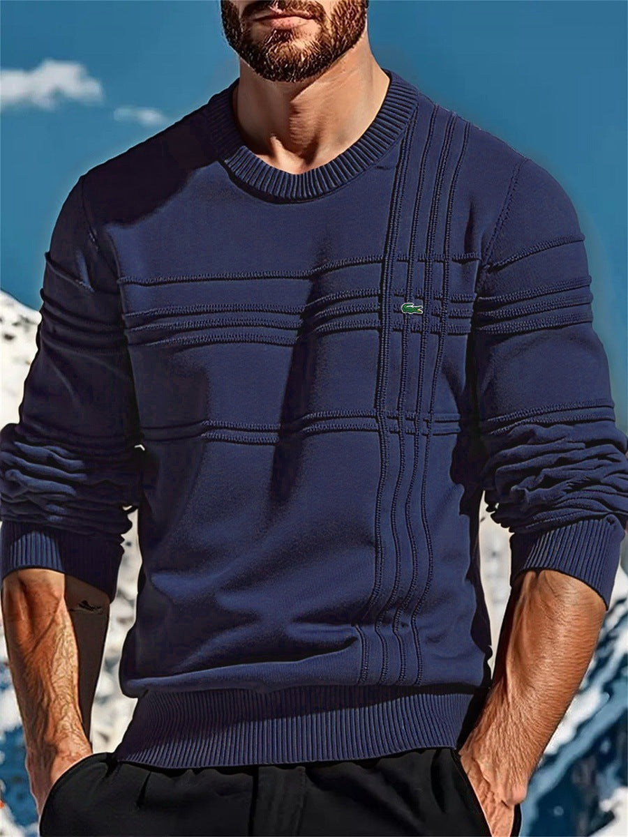 Herren stylischer Strickpullover mit einzigartigen Texturdetails Berg-Feldt