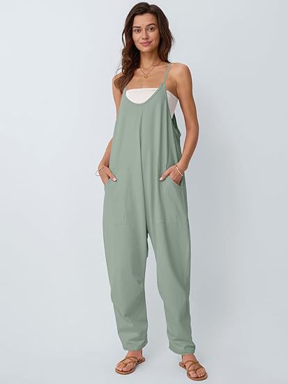 Bequemer Damen-Jumpsuit mit Taschen und verstellbaren Trägern von berg-feldt