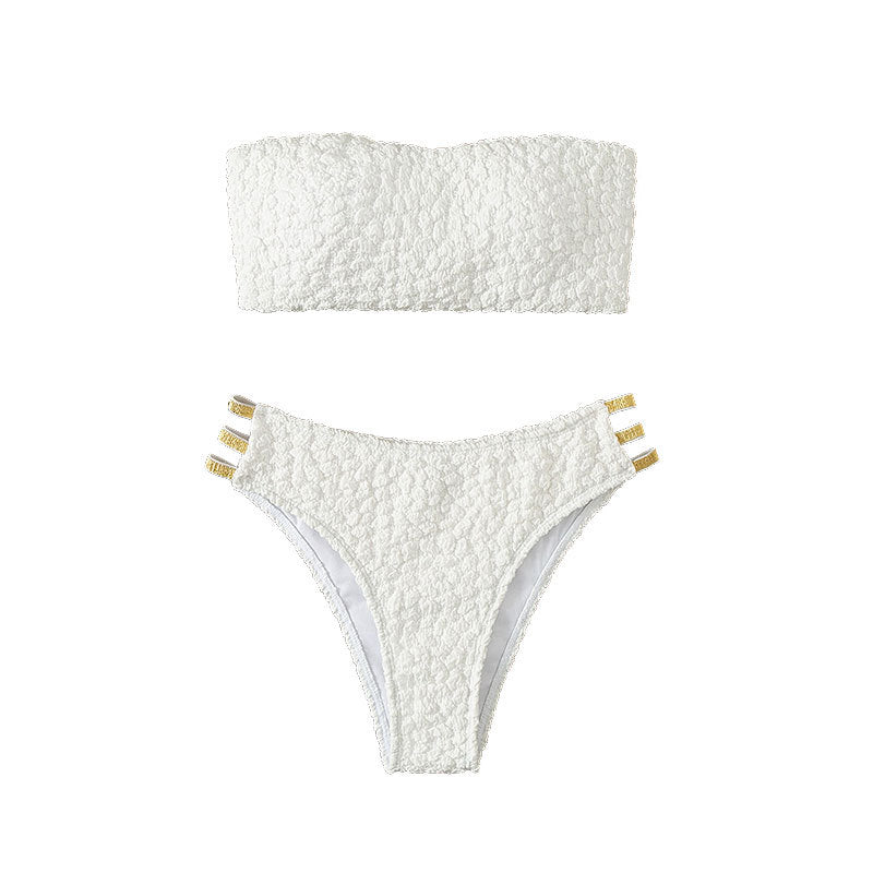 Ensemble bikini pour femme : Haut bandeau tendance et bas taille haute élégant par berg-feldt
