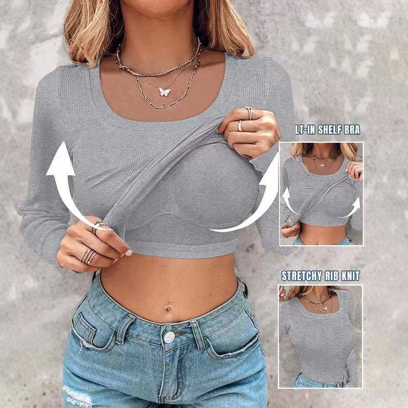 Débardeur court Ripp avec soutien-gorge intégré pour femme de berg-feldt