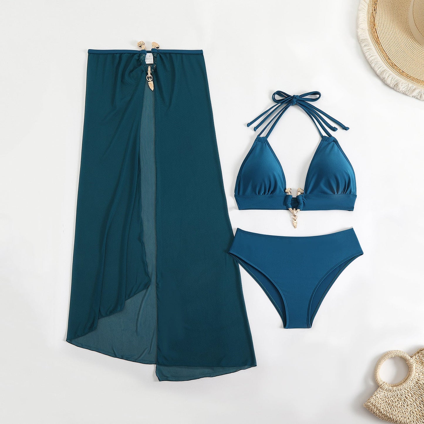 Ensemble de bikini pour femme avec jupe portefeuille élégante et détails tendance de berg-feldt