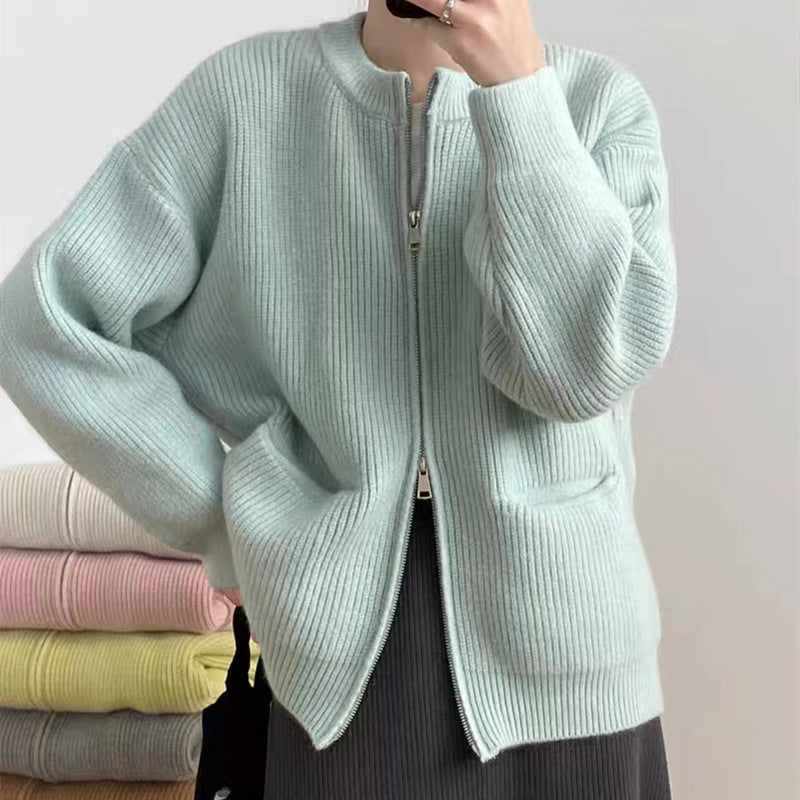 Gilet cardigan zippé femme coupe douillette Berg-Feldt