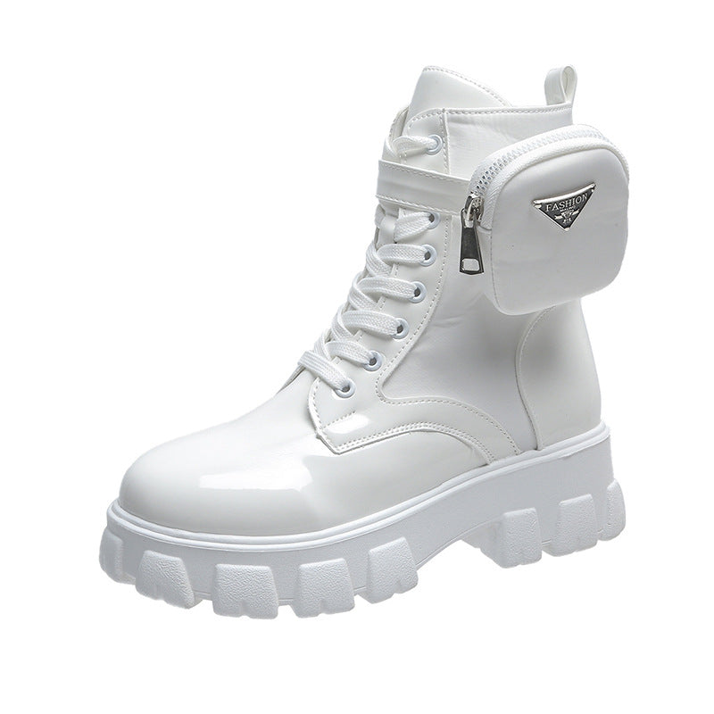 Damen Chunky Boots mit praktischem Seitentaschen-Design Berg-Feldt