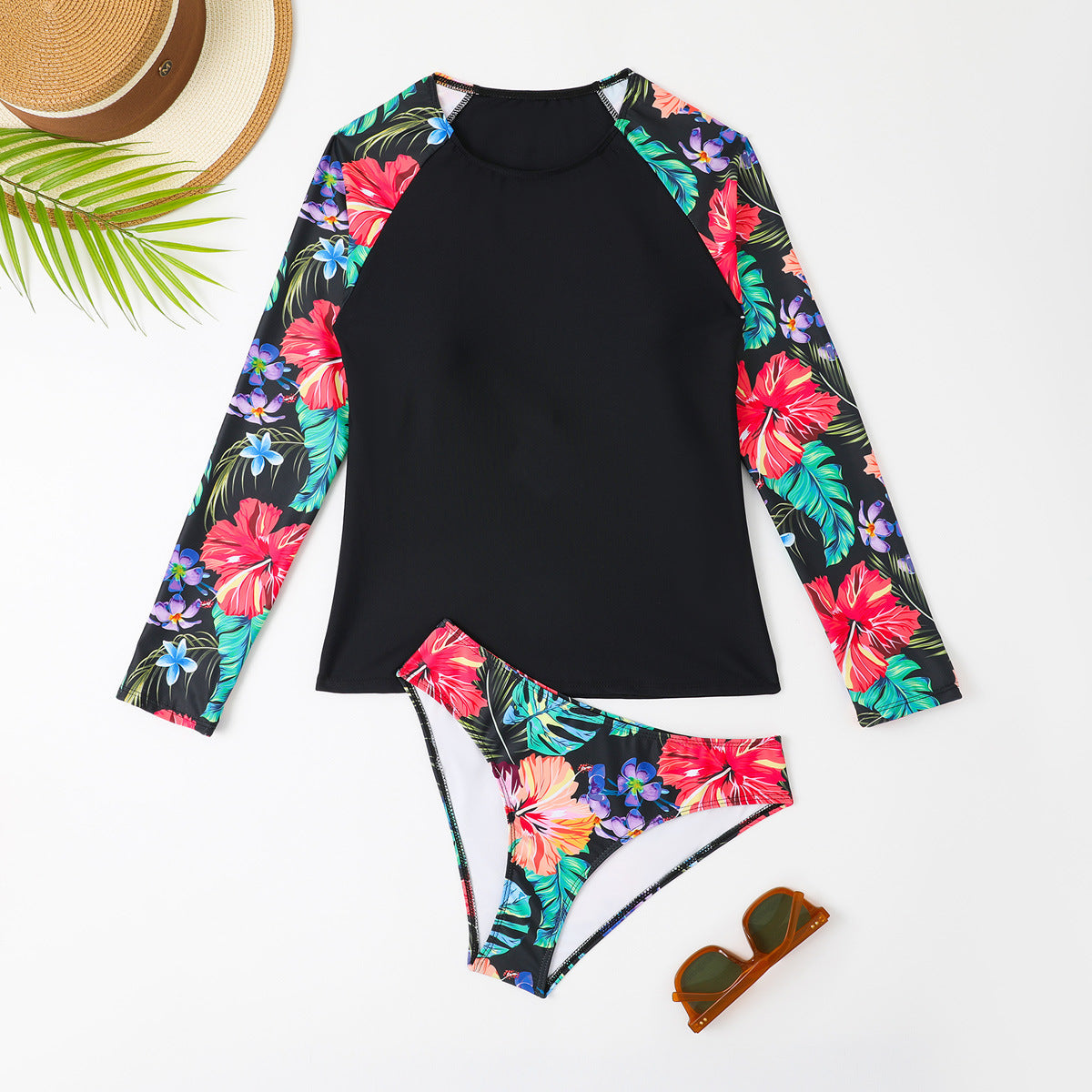 Ensembles rashguard sculptants à motifs floraux pour femmes de berg-feldt