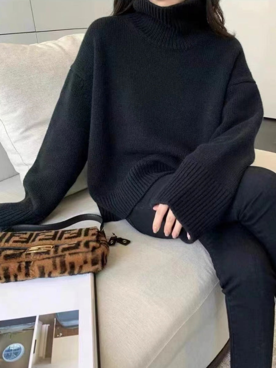 Col roulé douillet en tricot de qualité supérieure pour femme Berg-Feldt