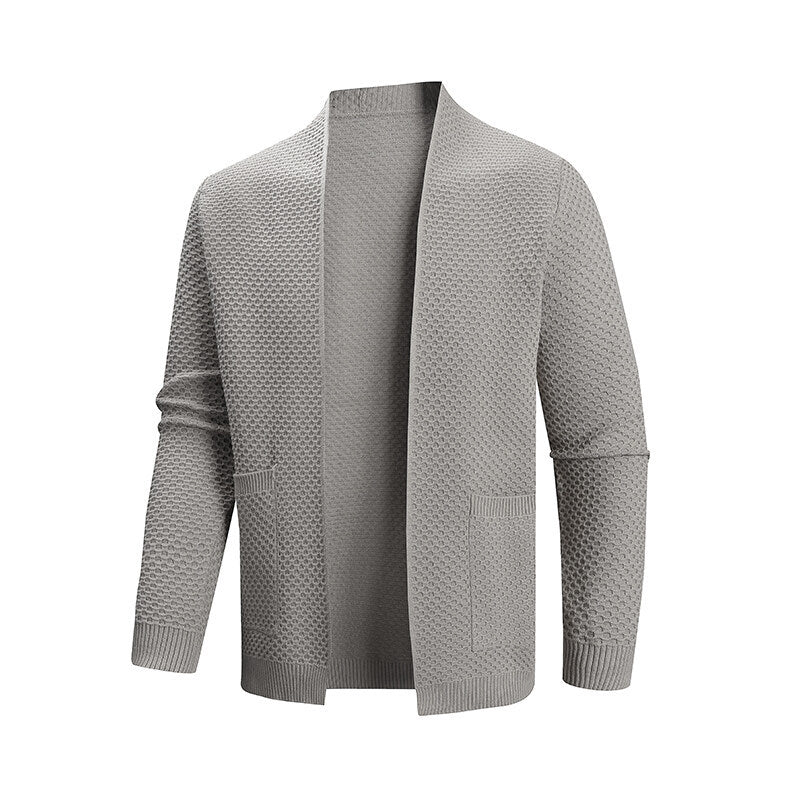 Cardigan pour homme en maille structurée moderne avec poches pratiques Berg-Feldt
