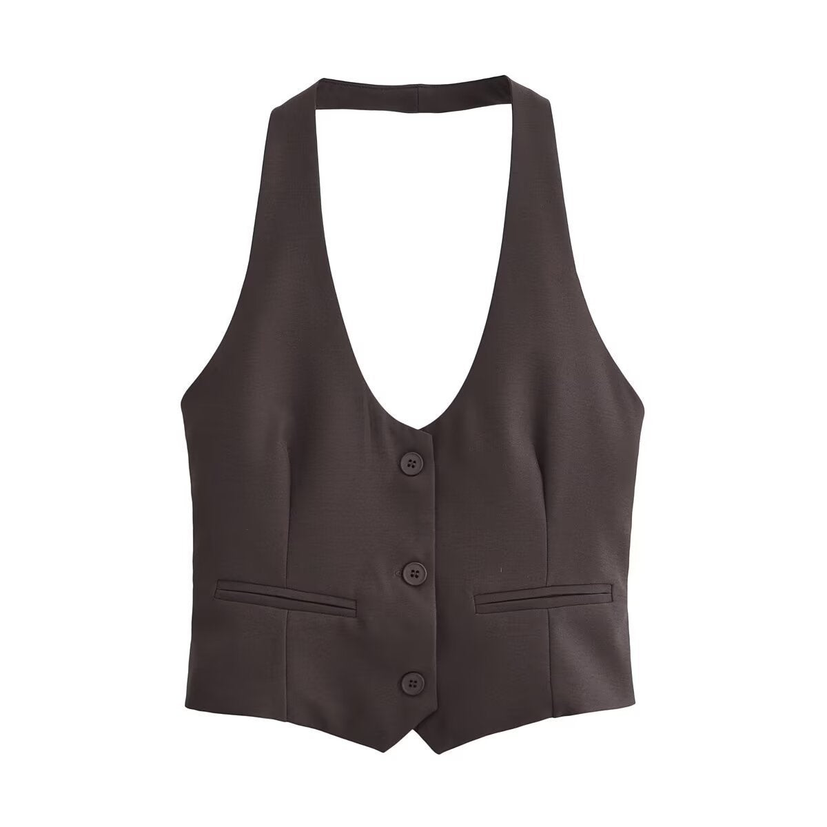 Women's Fitted Halter Neck Vest berg-feldt