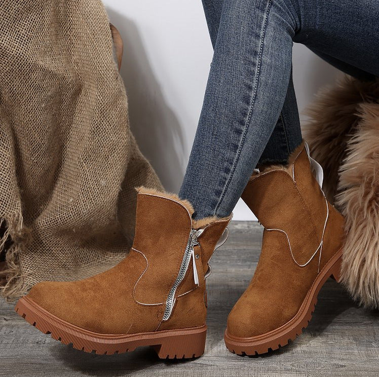 Bottes d'hiver pour femme à la mode avec doublure douce et semelle profilée robuste Berg-Feldt