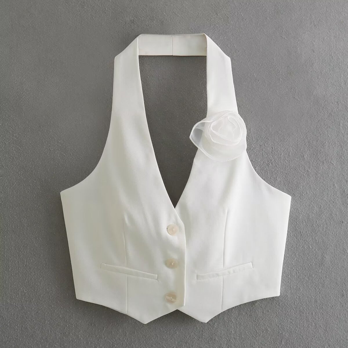 Damen élégant gilet avec application florale Berg-Feldt