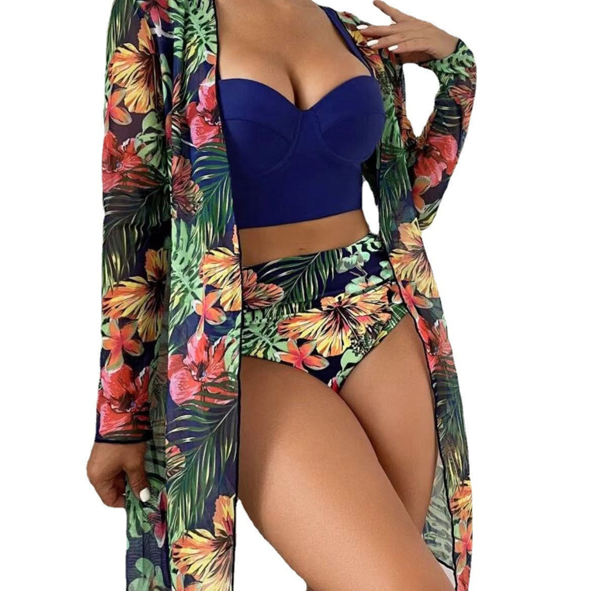 Maillot de bain Berg-Feldt pour femmes avec robe de plage transparente