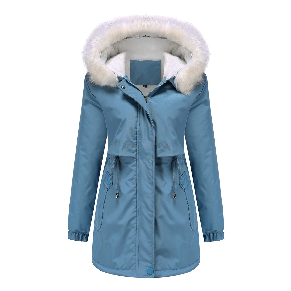 Veste d'hiver tendance pour femme avec col en fourrure amovible Berg-Feldt