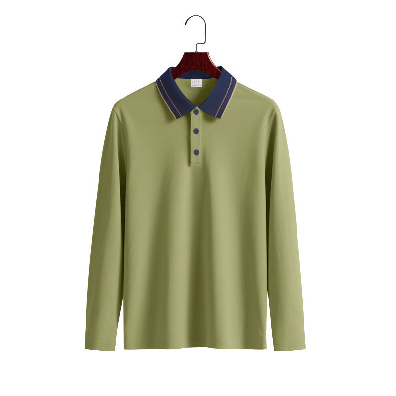 Herren Langarm-Poloshirt aus weichem Baumwollmix mit strukturiertem Kragen Berg-Feldt