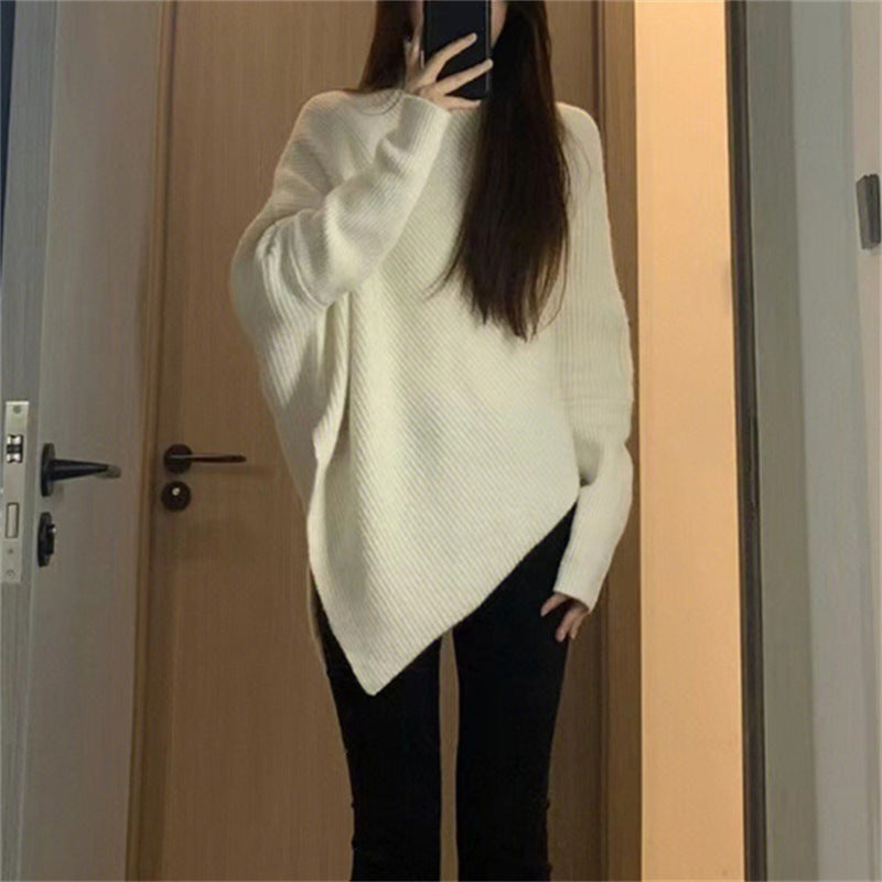 Women's asymmetric knitted oversized casual sweater Berg-Feldt