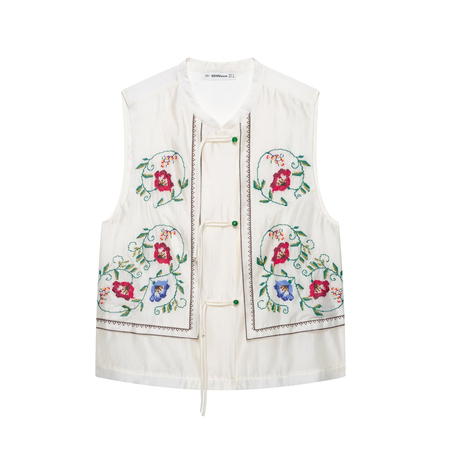 Gilet de femme brodé et boutonné de berg-feldt