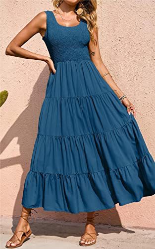 Robe longue étagée pour femme avec haut élastique de berg-feldt