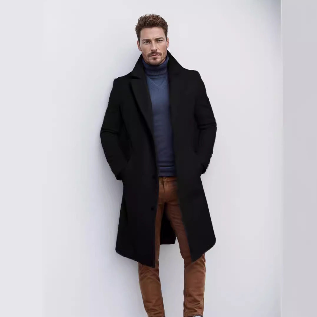 Manteau d'hiver élégant pour homme avec revers chic Berg-Feldt