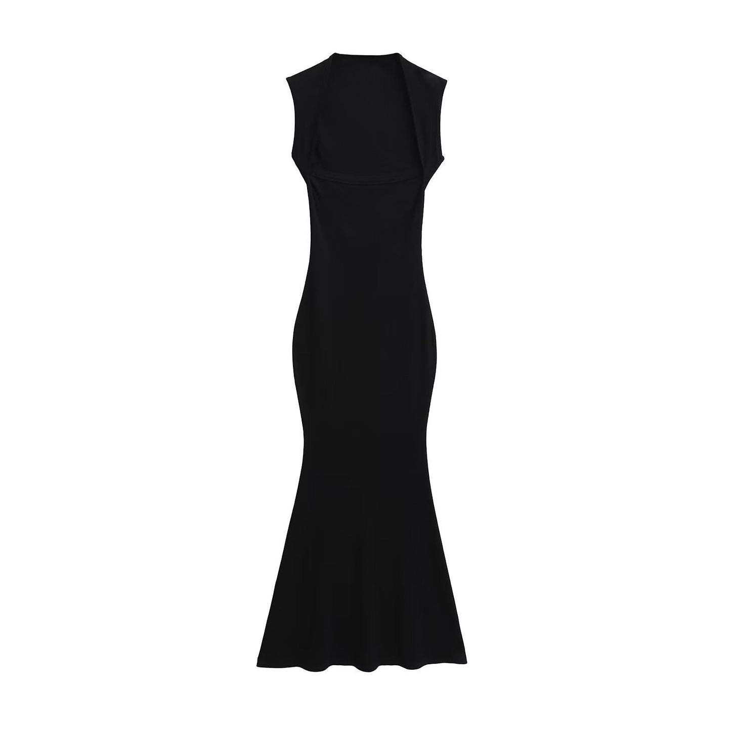 Robe longue côtelée à manches courtes Berg-Feldt pour femme
