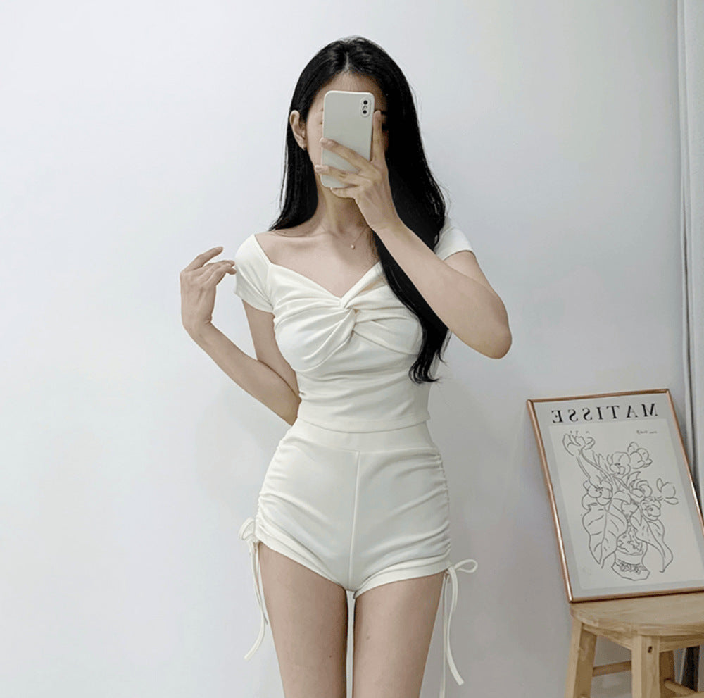 Ensemble de bain taille haute pour femme avec nœud, par berg-feldt