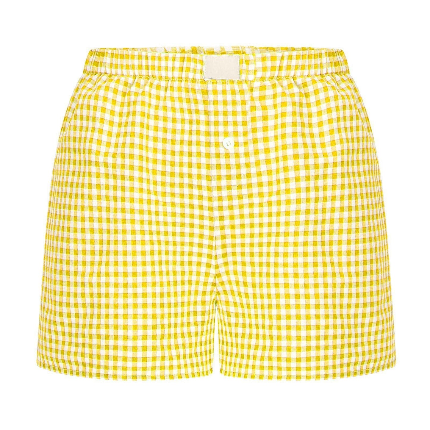 Baumwoll-Shorts für Damen, lässig, Gingham-Muster, berg-feldt