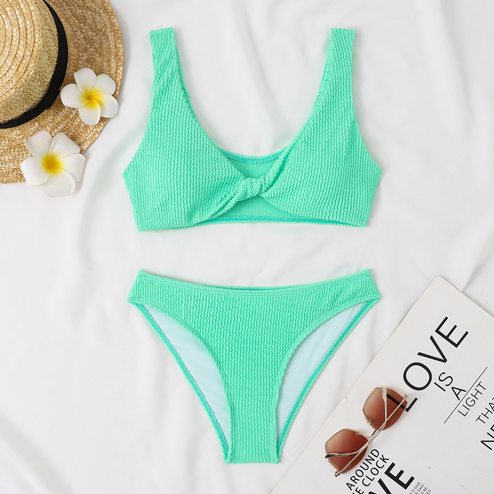 Ensemble de bikini pour femme avec haut cache-cœur et échancrure haute par berg-feldt