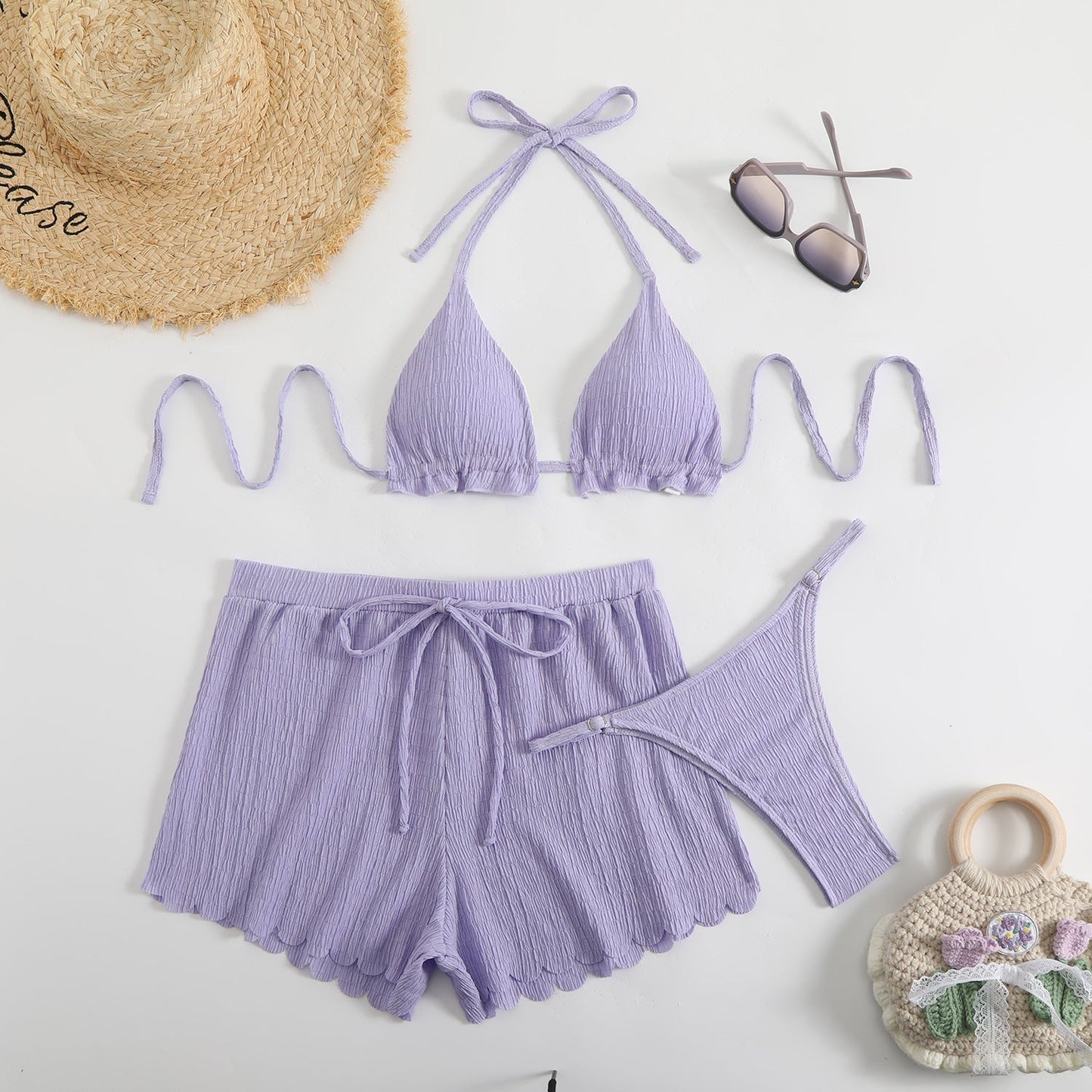 Ensemble de bikini pour femme avec coupe innovante et short décontracté de berg-feldt