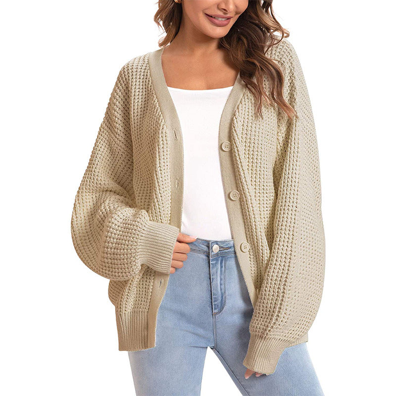 Cardigan femme en grosse maille coupe décontractée ouvert sur le devant Berg-Feldt